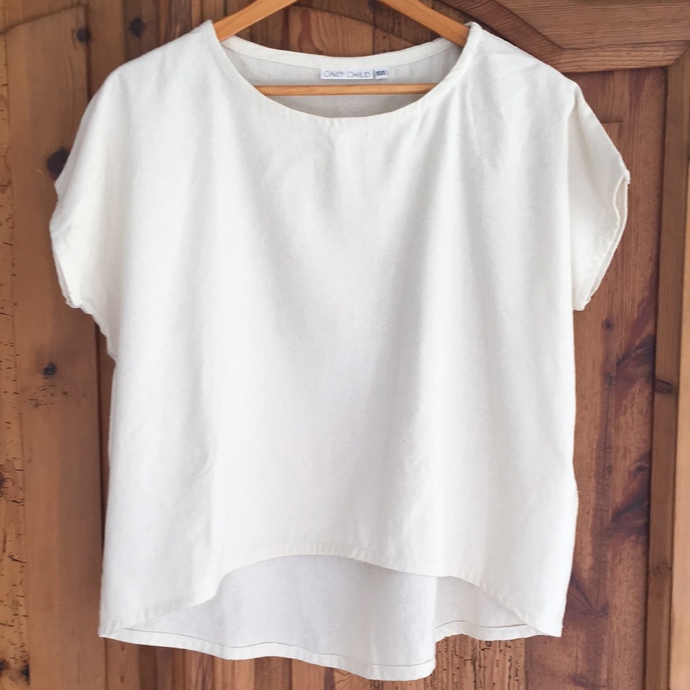 Only Child Raw Silk Alta Top Sz XS/S